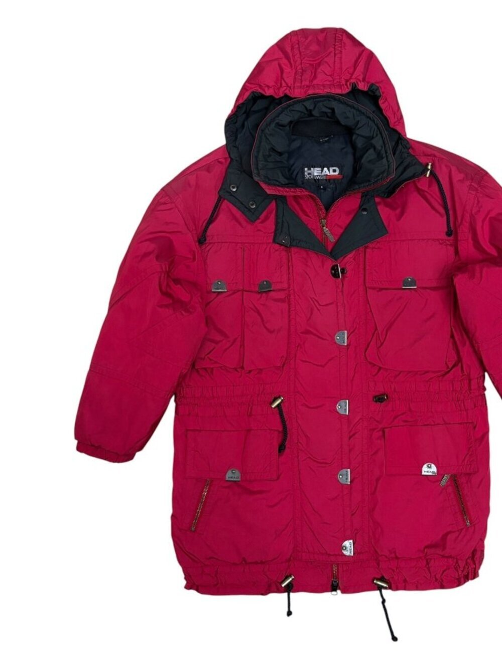 HEAD Vintage 90s Ski Snowboard Jacket Winter Waterproof Parka Coat Womens 6
